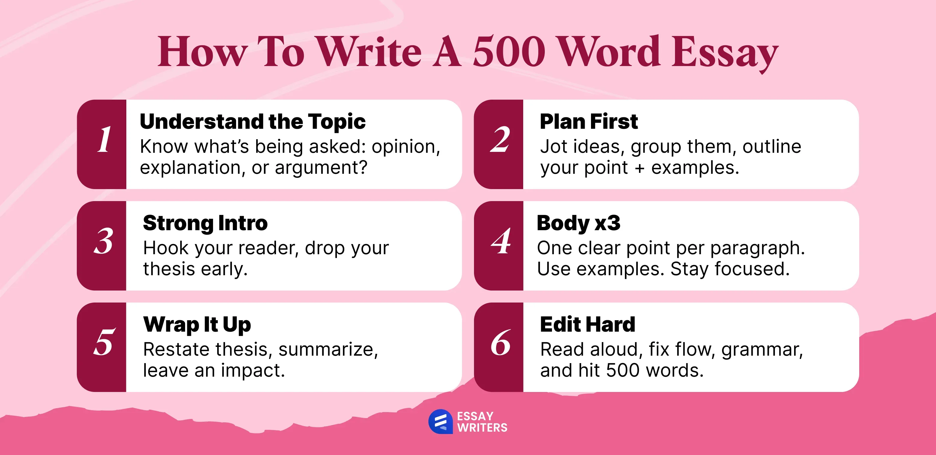 How to Write a 500 Word Essay
