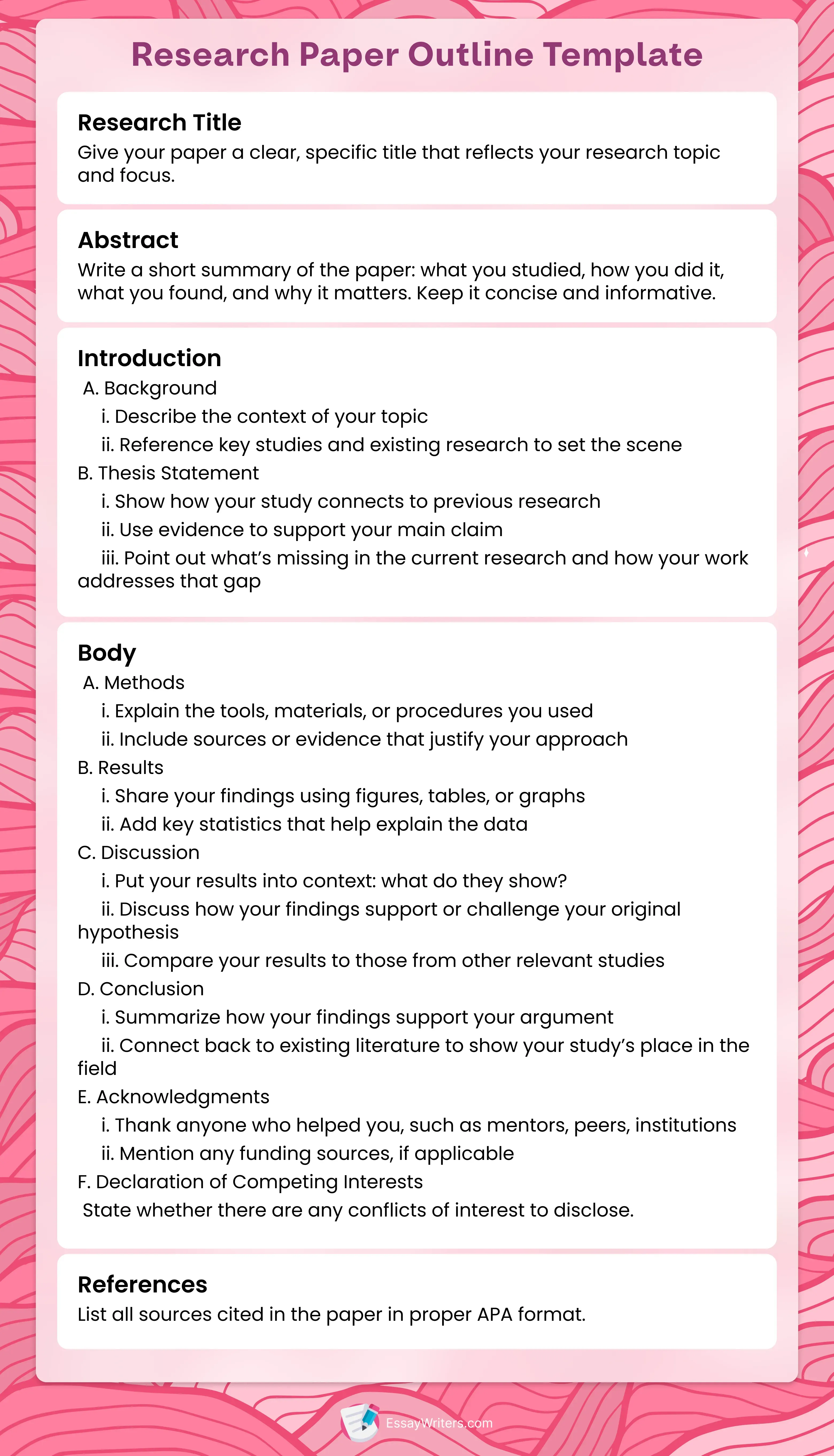 Research Paper Outline Template